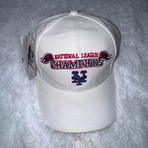 Vintage Logo Athletic Mens New York Mets NL Champions Hat  Cap NWT